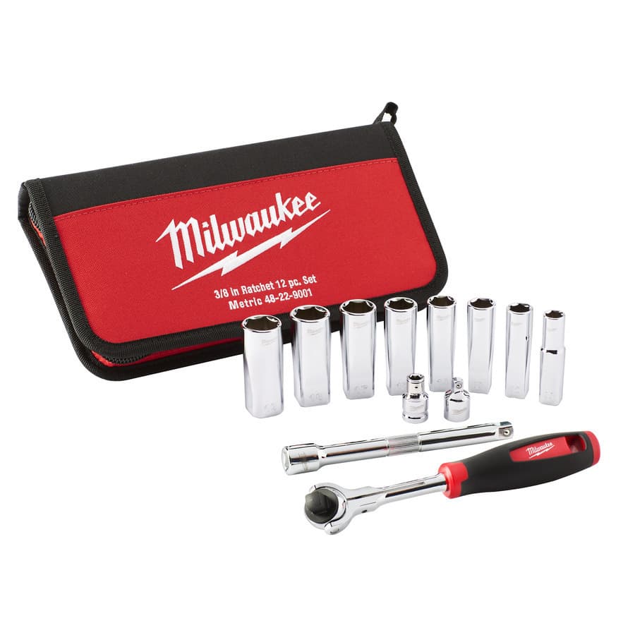 Milwaukee Račňový set 3/8" - 12ks