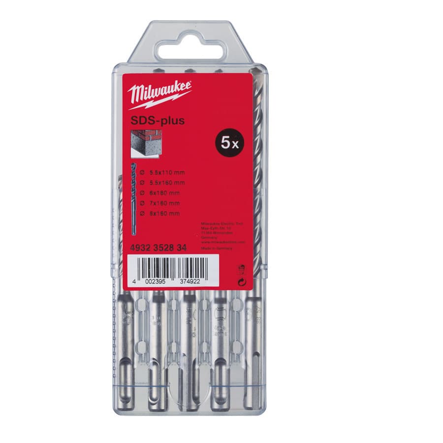 Milwaukee Sada vrtákov M2 5,5 × 110 ; 5,5/6/7/8 × 160 mm (5ks)