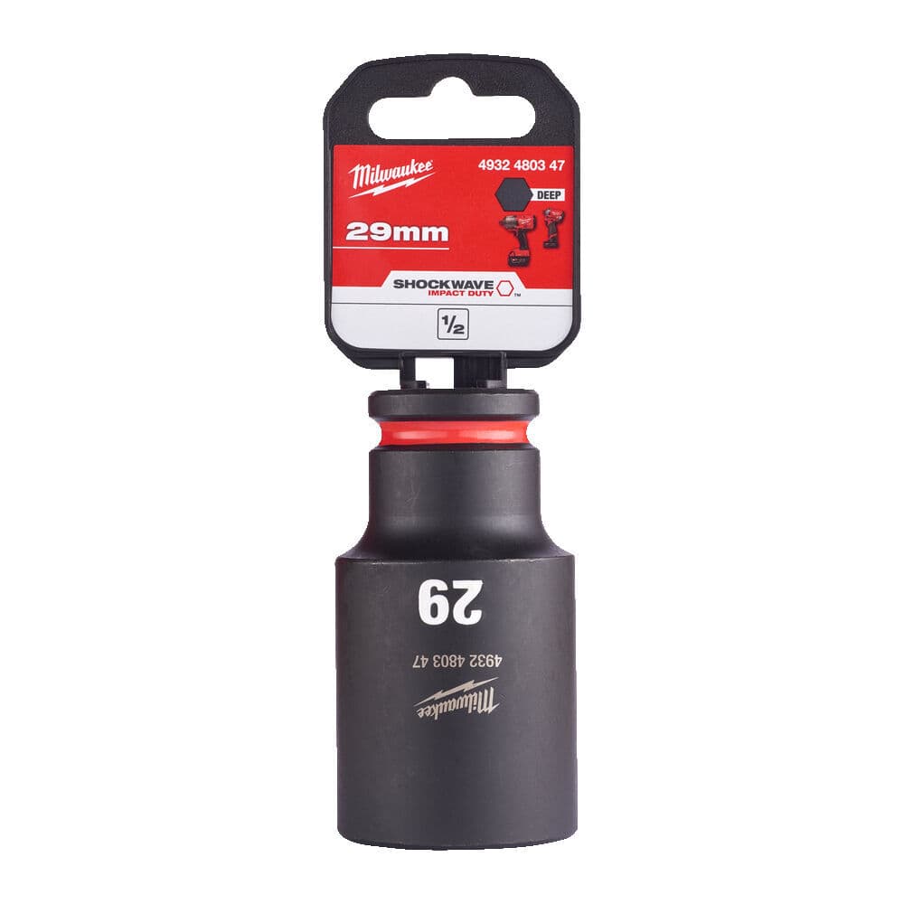 Milwaukee 1/2 Nástrčný kľúč Shockwave, Hex 29 predĺžený