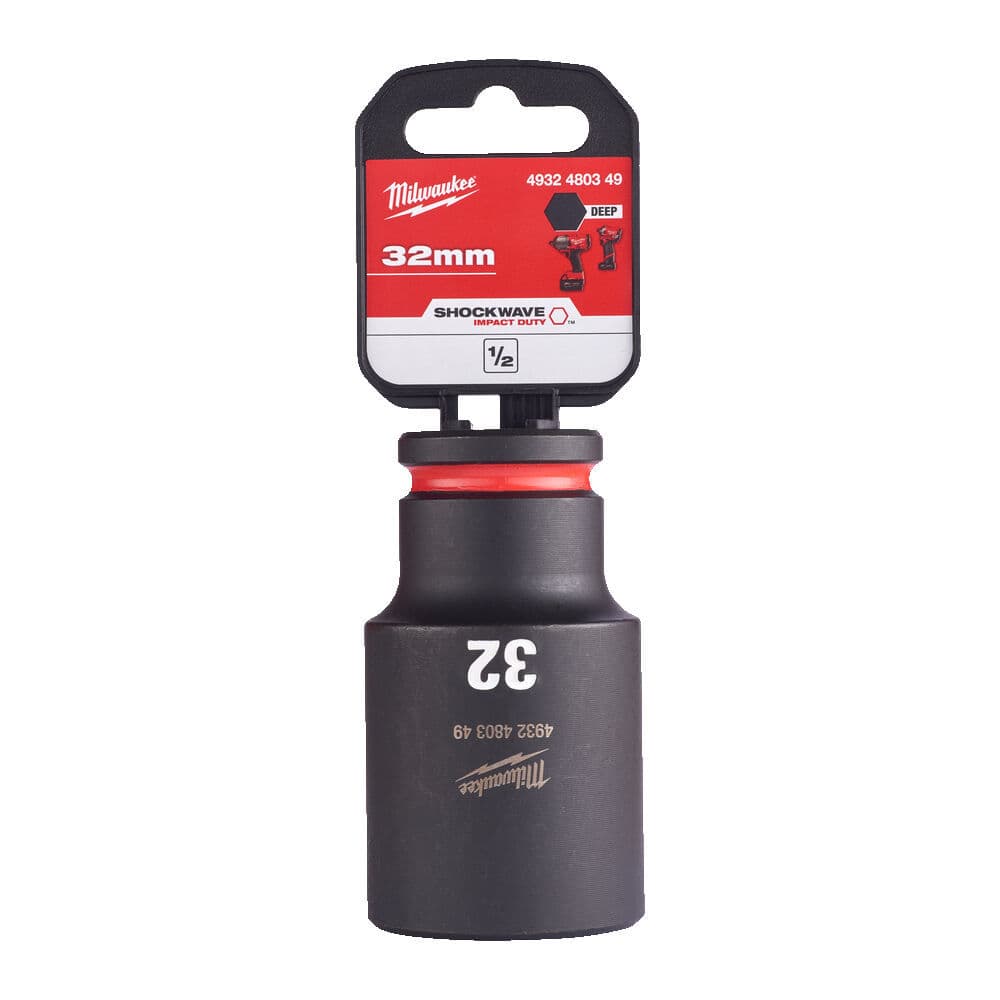 Milwaukee 1/2 Nástrčný kľúč Shockwave, Hex 32 predĺžený