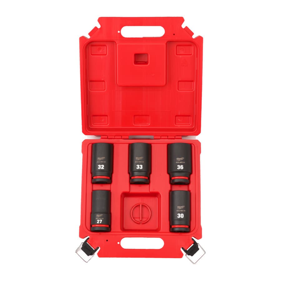 Milwaukee Sada Predĺžených Priemyselných hlavíc Shockwave 3/4" STD 5ks