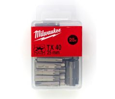 Milwaukee Skrutkovacie bity TX40, 25 mm (25 ks)
