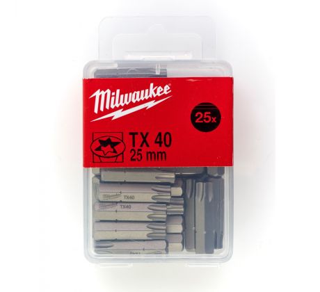 Milwaukee Skrutkovacie bity TX40, 25 mm (25 ks)