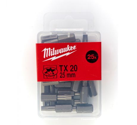 Milwaukee Skrutkovacie bity TX20, 25 mm (25 ks)