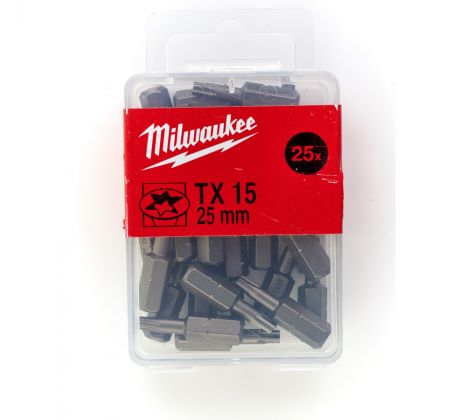 Milwaukee Skrutkovacie bity TX15, 25 mm (25 ks)