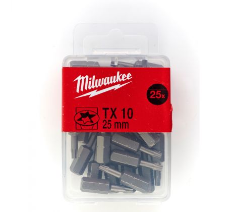 Milwaukee Skrutkovacie bity TX10, 25 mm (25 ks)