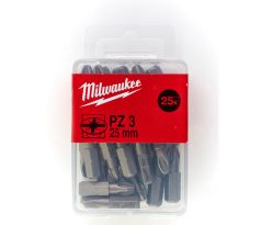 Milwaukee Skrutkovacie bity PZ3, 25 mm (25 ks)