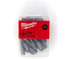 Milwaukee Skrutkovacie bity PH1, 25 mm (25 ks)