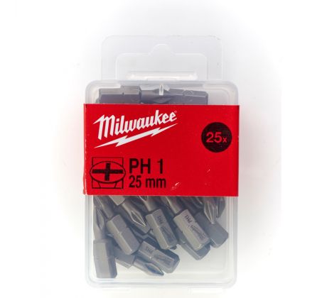 Milwaukee Skrutkovacie bity PH1, 25 mm (25 ks)