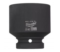 Milwaukee Priemyselné hlavice Shockwave 1" HEX 55mm krátke