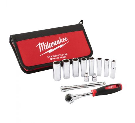 Milwaukee Račňový set 3/8"  - 12ks