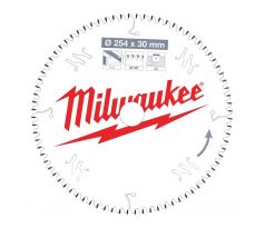 Milwaukee Pílový kotúč hliník 254X30X3.0X80TF NEG.
