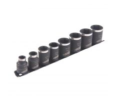 Milwaukee Sada priemyslových hlavíc Shockwave 3/8" krátke (8ks)