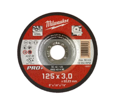 Milwaukee CutWSC 42/125 × 3 PRO+ rezný kotúč – 1 ks