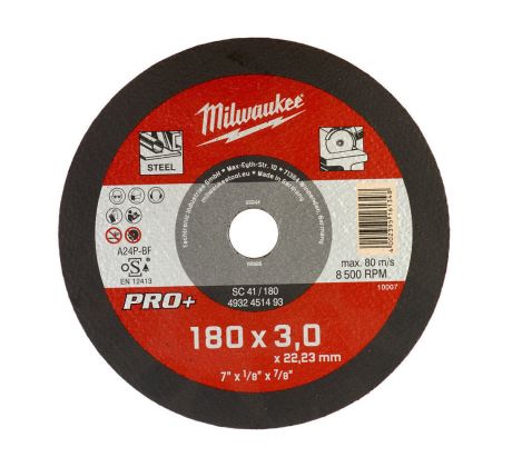 Milwaukee CutWSC 41/180 × 3 PRO+ rezný kotúč – 1 ks