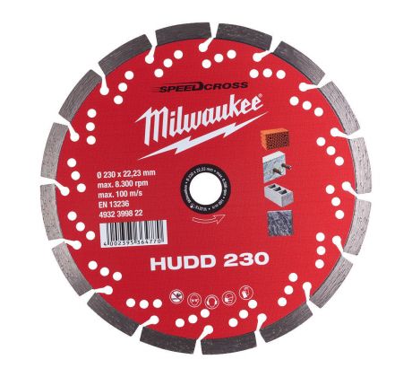 Milwaukee Diamantový kotúč HUDD 230 mm