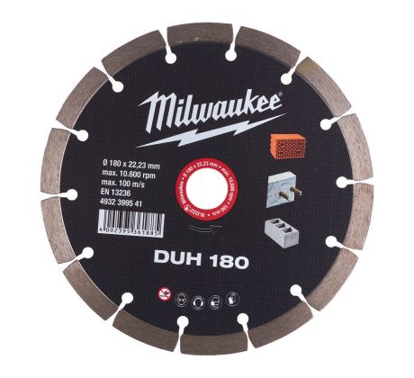 Milwaukee Diamantový kotúč DUH 180 × 22,2 mm