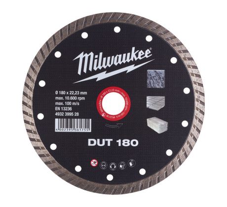 Milwaukee Diamantový kotúč DUT 180 × 22,2 mm