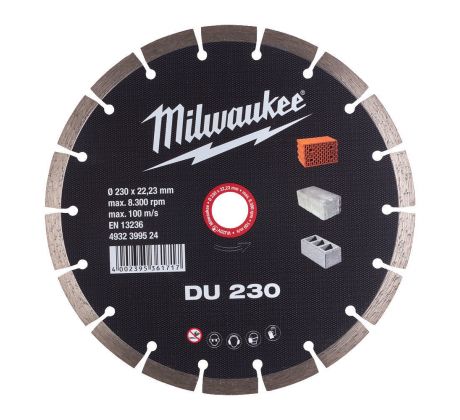 Milwaukee Diamantový kotúč DU 230 × 22,2 mm
