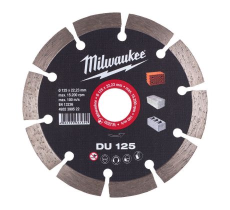 Milwaukee Diamantový kotúč DU 125 × 22,2 mm