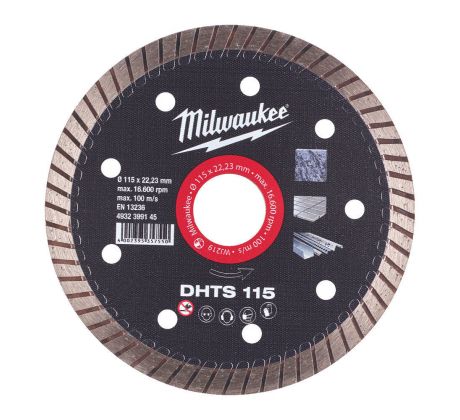 Milwaukee Diamantový kotúč DHTS 115 × 22,2 mm