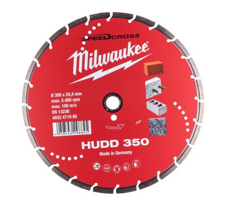 Milwaukee Diamantový kotúč HUDD 350 HPP - 1ks