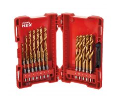 Milwaukee  Sada vrtákov do kovu RED HEX HSS-G TiN ShockWave 19 ks