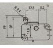 Mikrospínač XG s kladkou 12(6)A  250V