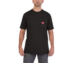 Milwaukee Odolné tričko s vreckom WT SS BL čierne veľ.L