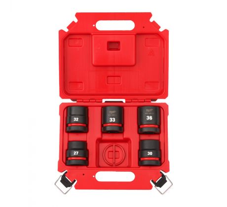 Milwaukee Sada Krátkych Priemyselných hlavíc Shockwave 3/4" STD 5ks
