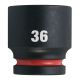 Milwaukee Priemyselné hlavice Shockwave 3/4" HEX 36mm